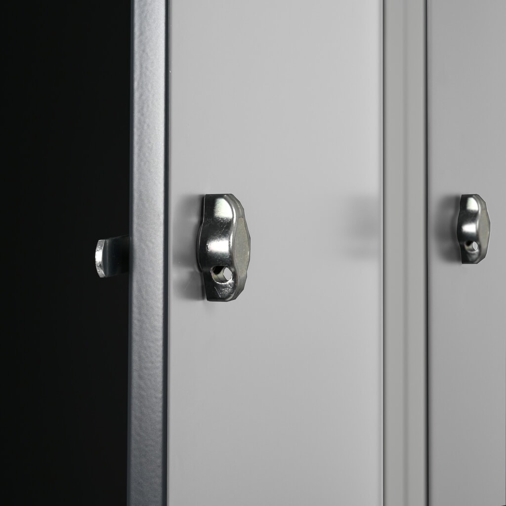 Productafbeelding nr. 4: Steinbock® dubbele locker, 1 compartiment, draaigrendelslot, hxbxd 1.800 x 600 x 500 mm, lichtgrijs/lichtgrijs