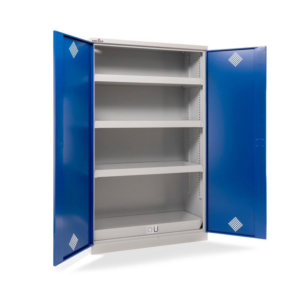 Product afbeelding: Kast voor chemicaliën en giftige stoffen Steinbock®, 4 lekbakken, hxbxd 1950 x 1200 x 500 mm