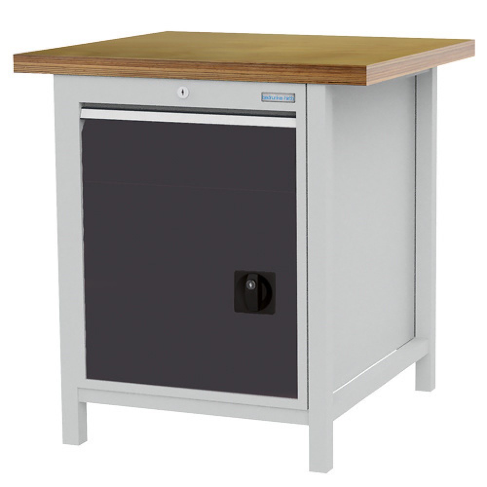 Product afbeelding: Kastwerkbank Bedrunka+Hirth R 18-24, hxbxd 859 x 810 x 750 mm, lichtgrijs, antracietgrijs, 1 lade 1x150 mm, 1 draaideur 1x450 mm