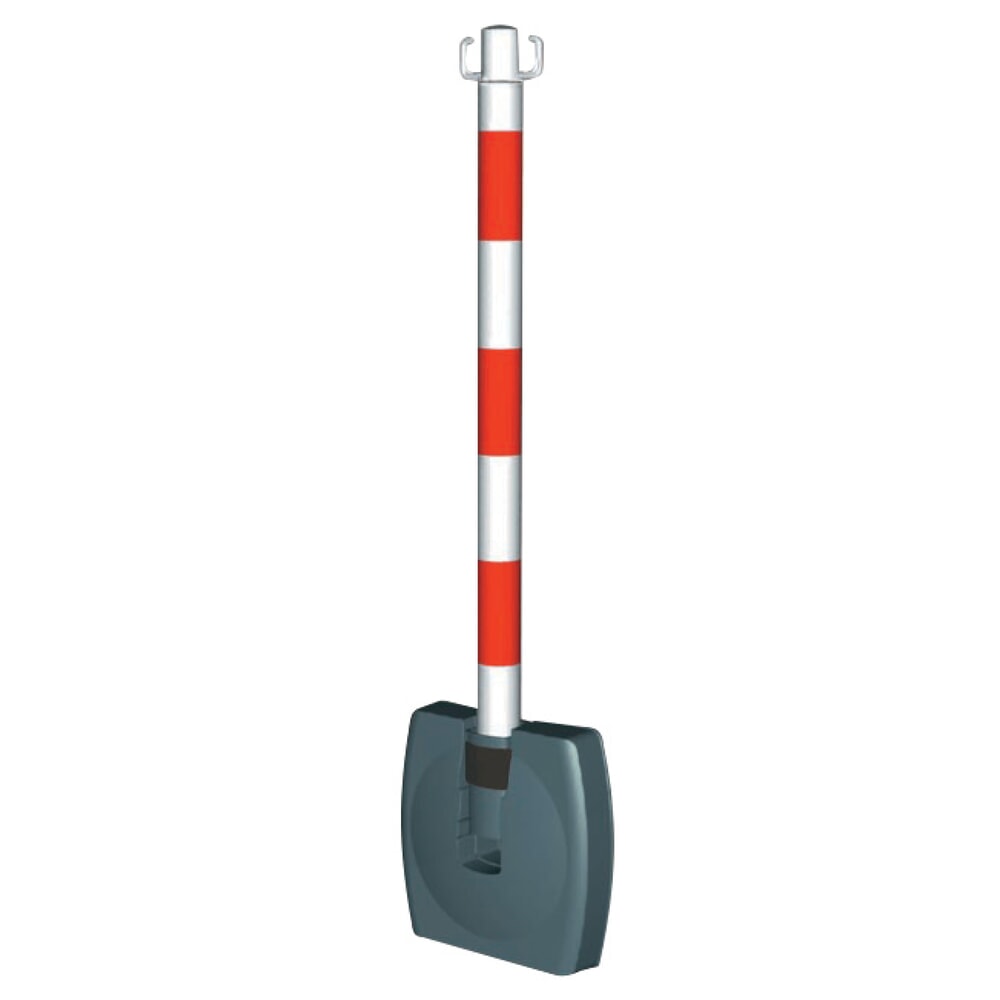 Productafbeelding nr. 3: Kettingpaal met omklapbare voet, rood/wit