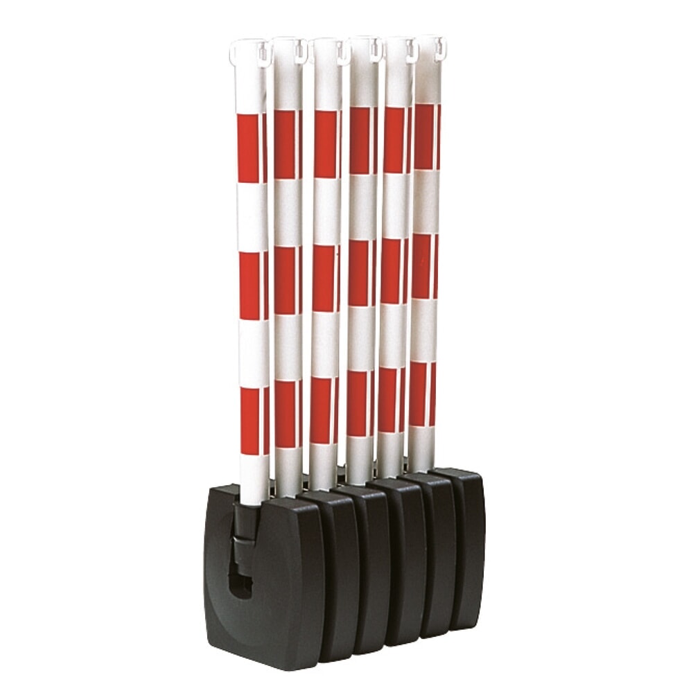 Productafbeelding nr. 6: Kettingpaal met omklapbare voet, rood/wit