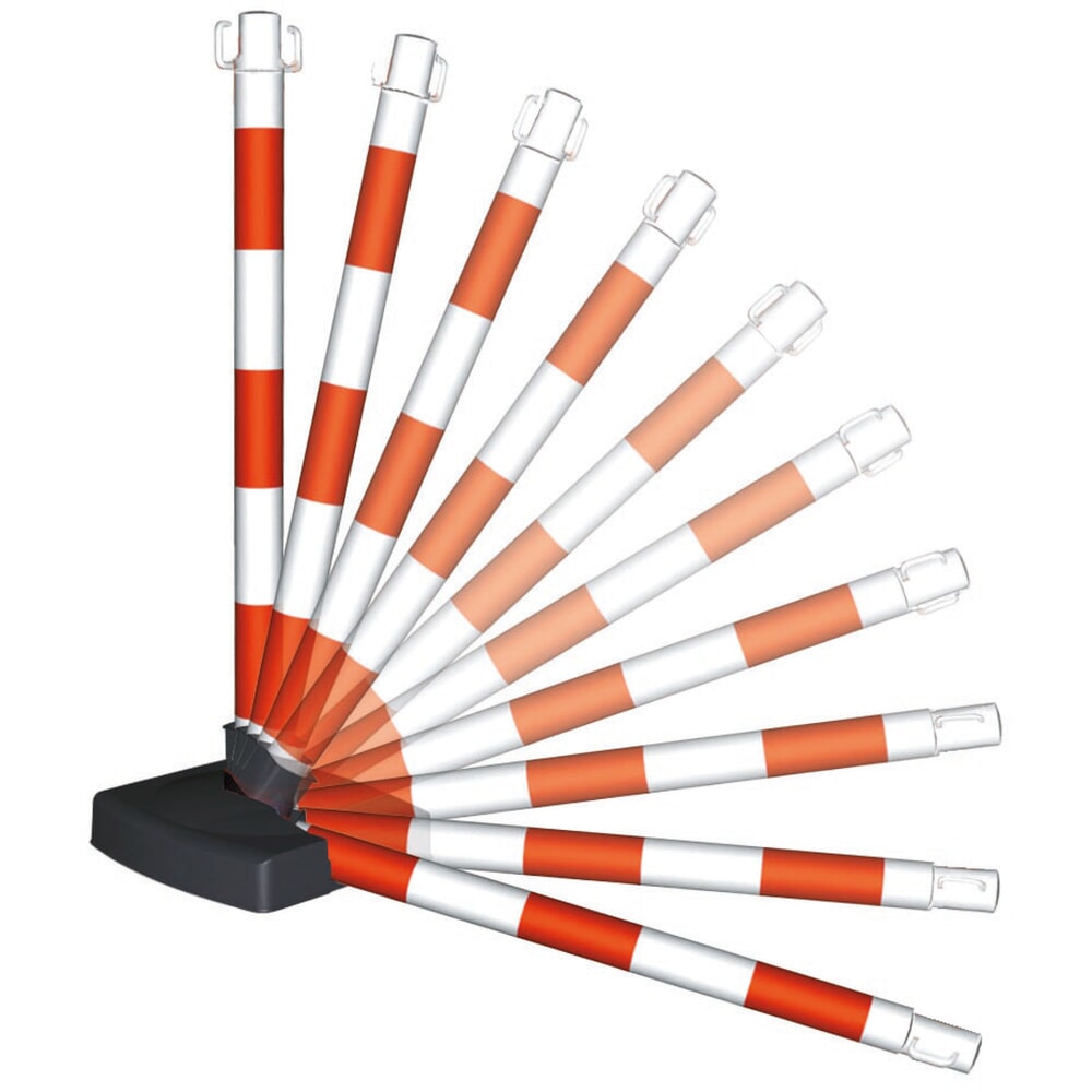Productafbeelding nr. 7: Kettingpaal met omklapbare voet, rood/wit