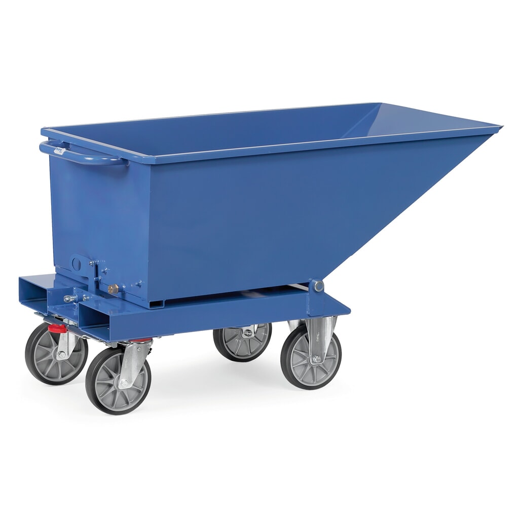 Productafbeelding nr. 3: Kiepbak met wielen fetra®, inhoud 0,25 m³, blauw