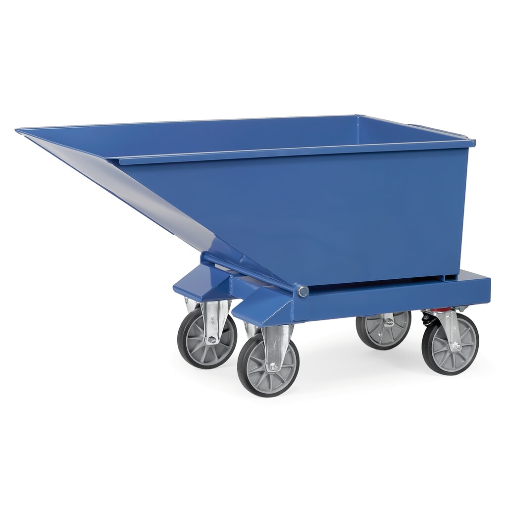 Kiepbak met wielen fetra®, inhoud 0,25 m³, blauw Productafbeelding nr. 5: Kiepbak met wielen fetra®, inhoud 0,25 m³, blauw