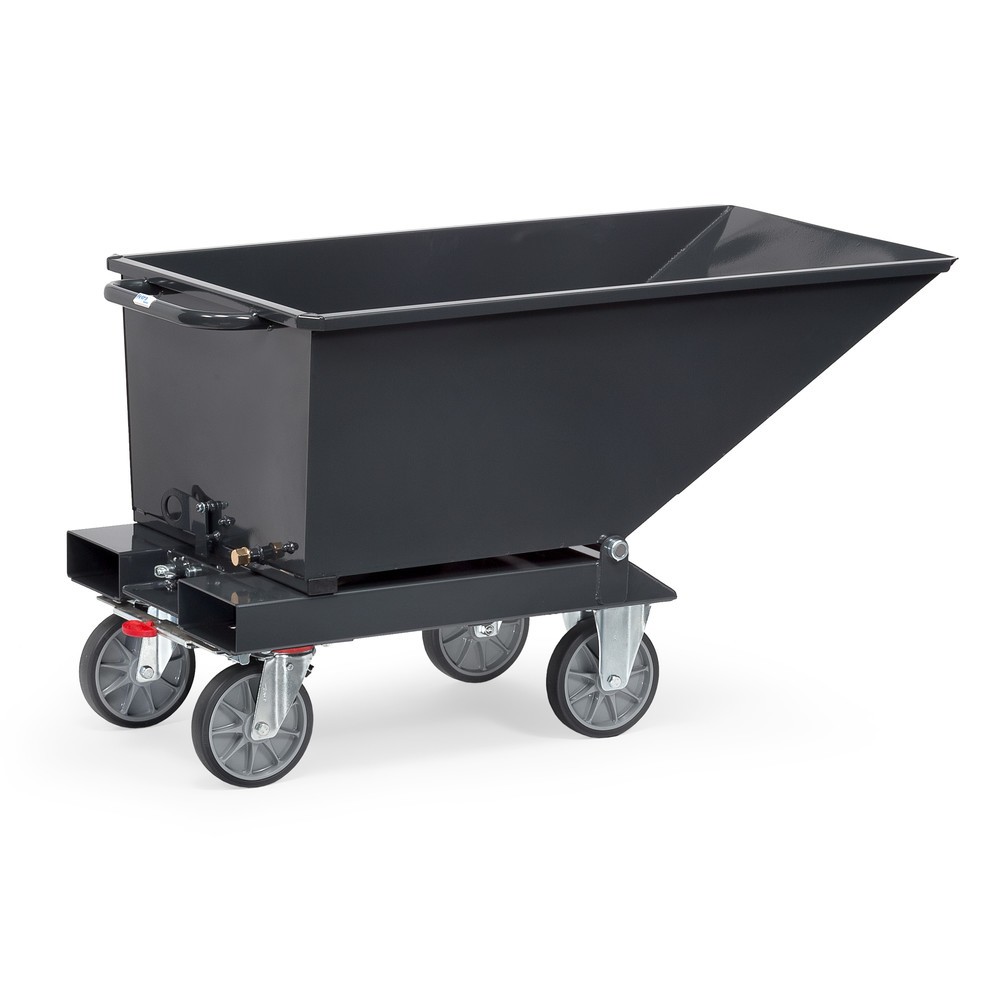 Productafbeelding nr. 6: Kiepbak fetra® met wielen, 0,25 m³, antracietgrijs