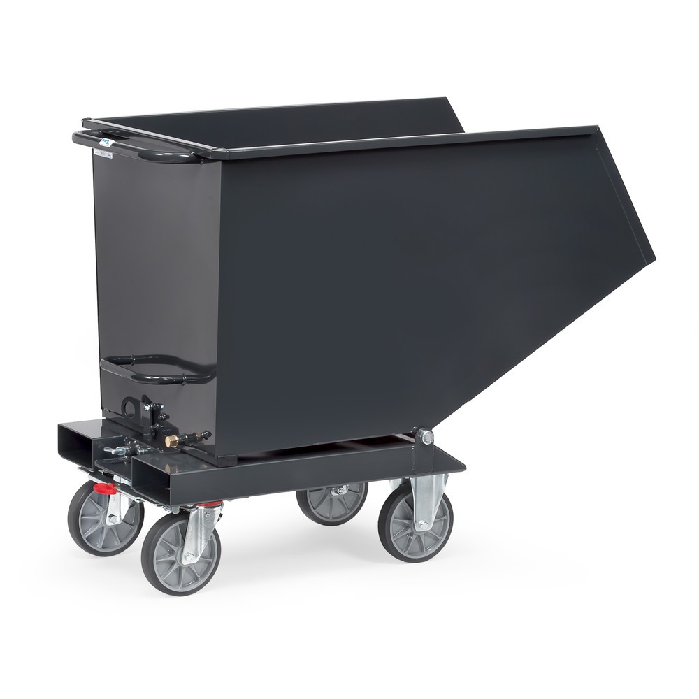 Productafbeelding nr. 7: Kiepbak fetra® met wielen, 0,8 m³, antracietgrijs