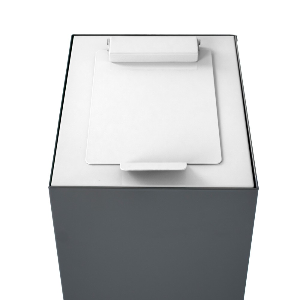Product afbeelding: Klapdeksel voor modulair afvalscheidingssysteem, wit