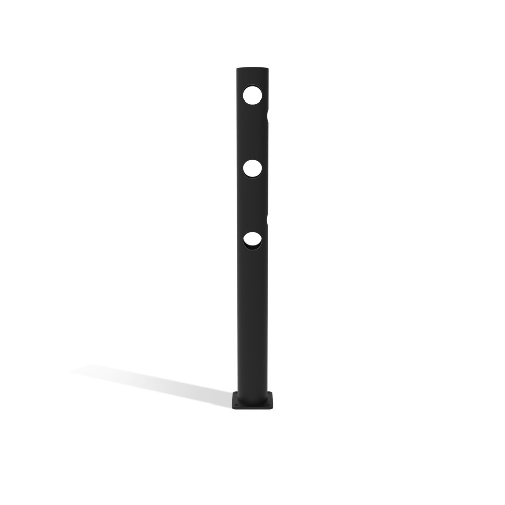 Product afbeelding: Klapdeur-middenpaal voor veiligheidshek ‘Delta‘, Ø 110 mm, hoogte 1.200 mm, 90°