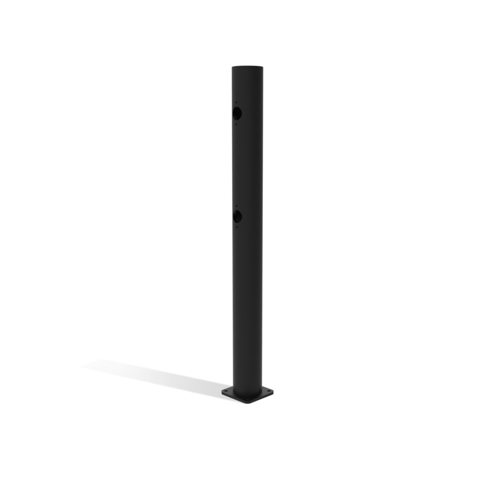 Productafbeelding nr. 2: Klapdeur-middenpaal voor veiligheidshek ‘Delta‘, Ø 110 mm, hoogte 1.200 mm