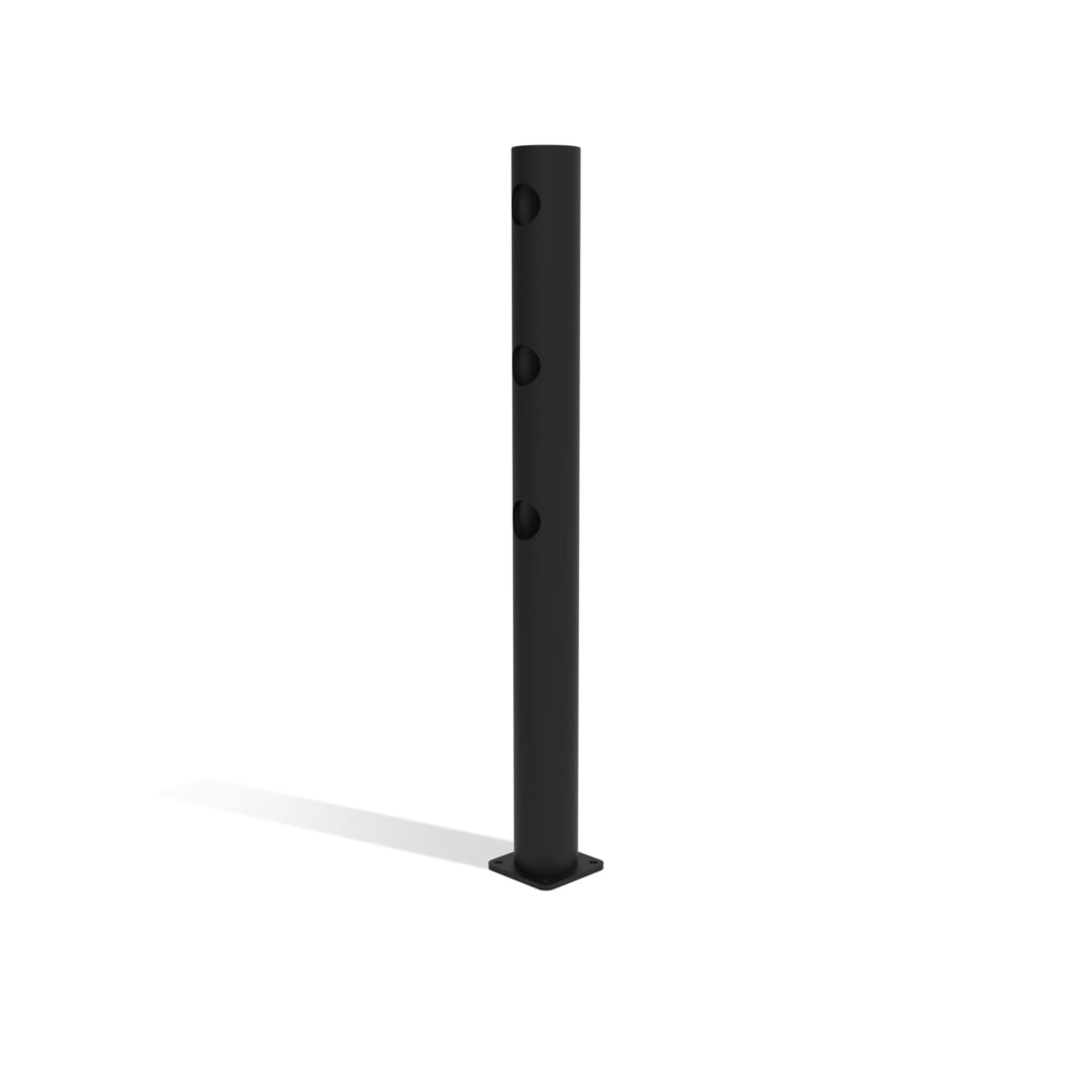 Productafbeelding nr. 6: Klapdeur-middenpaal voor veiligheidshek ‘Delta‘, Ø 110 mm, hoogte 1.200 mm, 90°