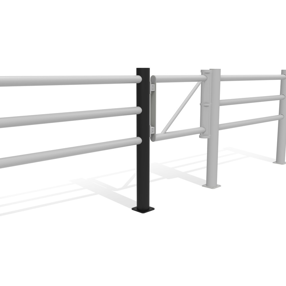 Productafbeelding nr. 11: Klapdeur-middenpaal voor veiligheidshek ‘Delta‘, Ø 110 mm, hoogte 1.200 mm
