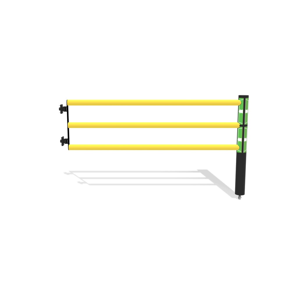 Product afbeelding: Klapdeur voor veiligheidshek ‘Delta‘, hxb 1.200 x 2.000 mm, met wiel