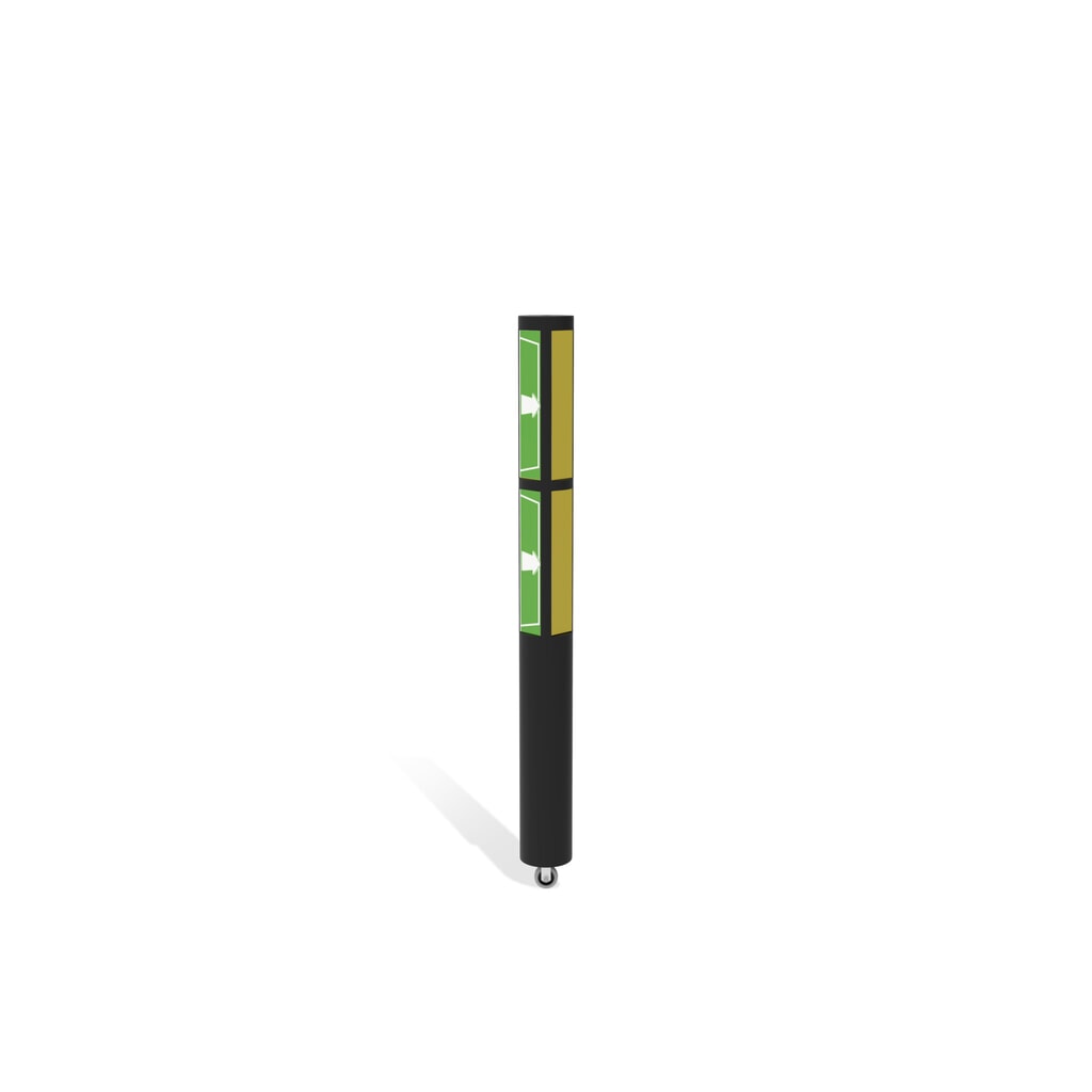 Productafbeelding nr. 3: Klapdeur voor veiligheidshek ‘Delta‘, hxb 1.200 x 1.500 mm, met wiel