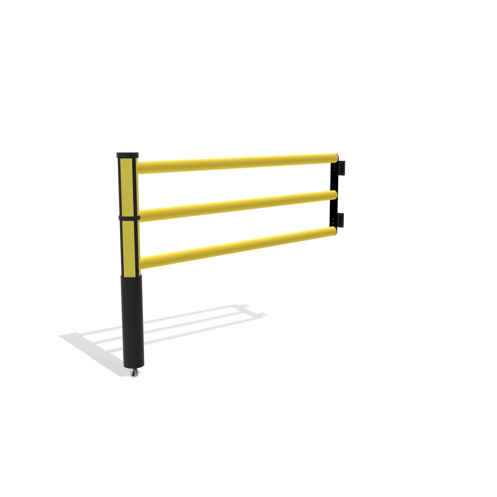 Klapdeur voor veiligheidshek ‘Delta‘, hxb 1.200 x 1.750 mm, met wiel Productafbeelding nr. 4: Klapdeur voor veiligheidshek ‘Delta‘, hxb 1.200 x 1.750 mm, met wiel