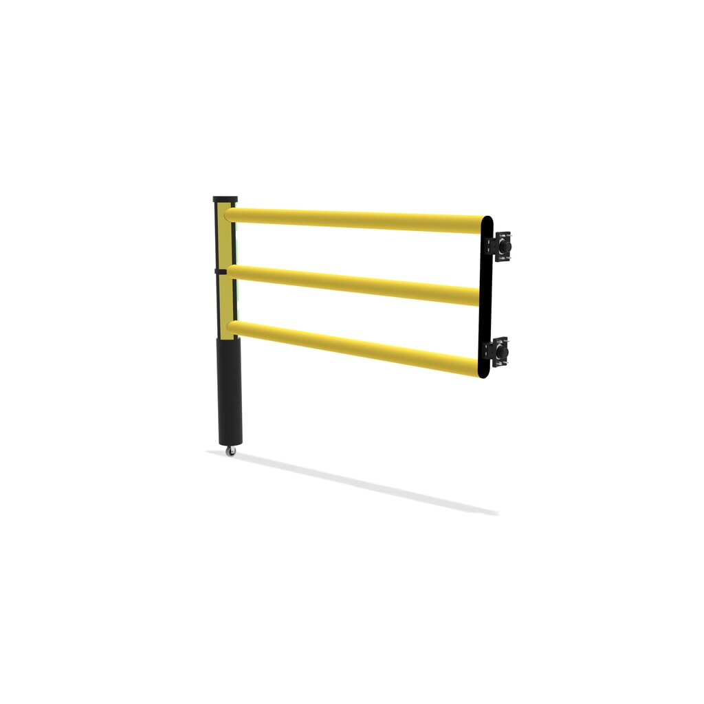 Klapdeur voor veiligheidshek ‘Delta‘, hxb 1.200 x 1.500 mm, met wiel Productafbeelding nr. 6: Klapdeur voor veiligheidshek ‘Delta‘, hxb 1.200 x 1.500 mm, met wiel