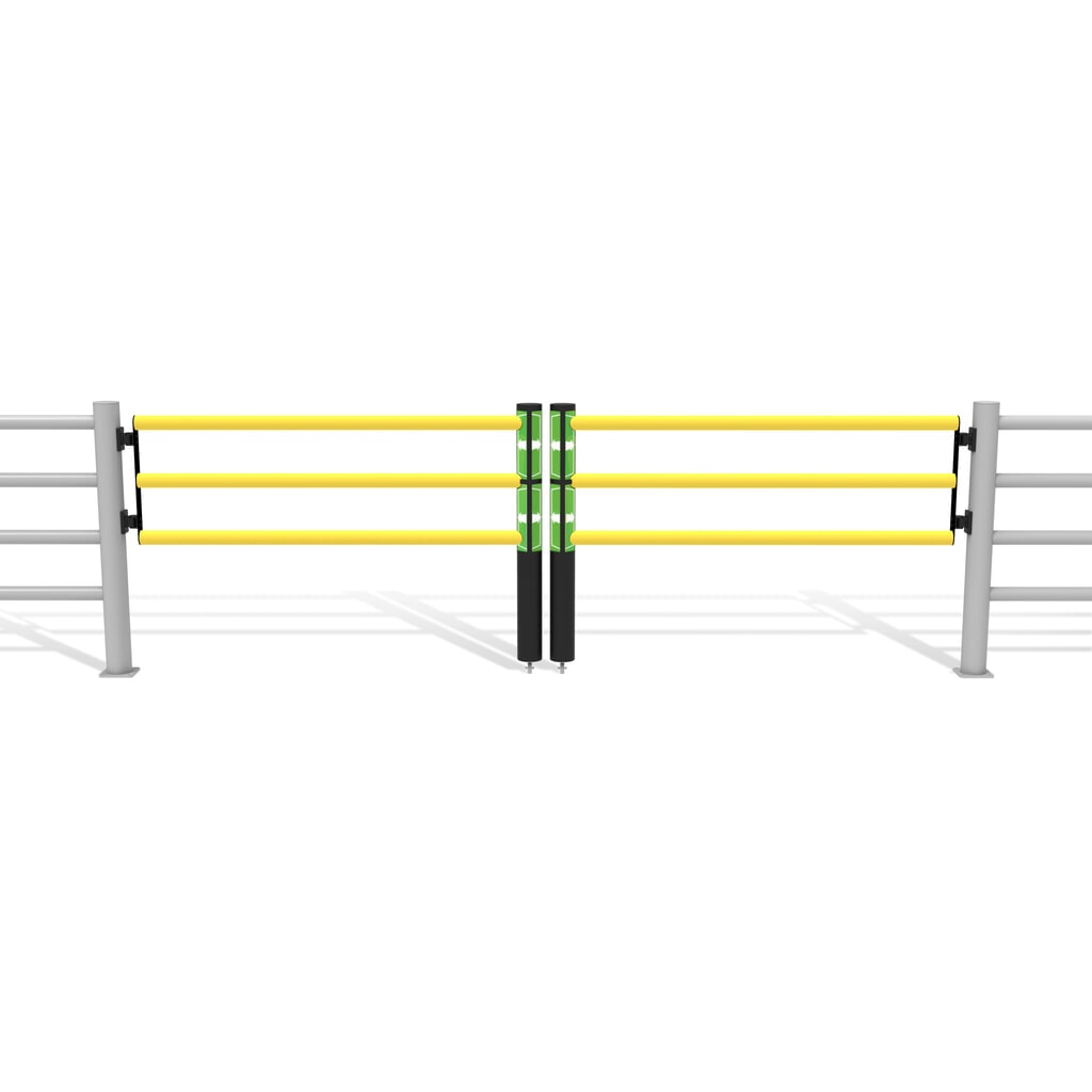 Klapdeur voor veiligheidshek ‘Delta‘, hxb 1.200 x 1.750 mm, met wiel Productafbeelding nr. 11: Klapdeur voor veiligheidshek ‘Delta‘, hxb 1.200 x 1.750 mm, met wiel