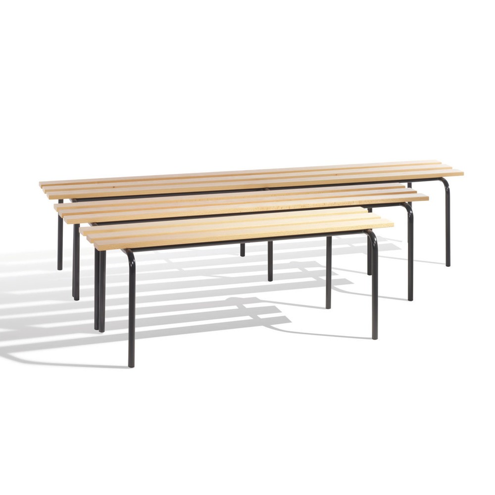 Product afbeelding: Kleedkamerbank C+P, stapelbaar, lengte 1.200 mm