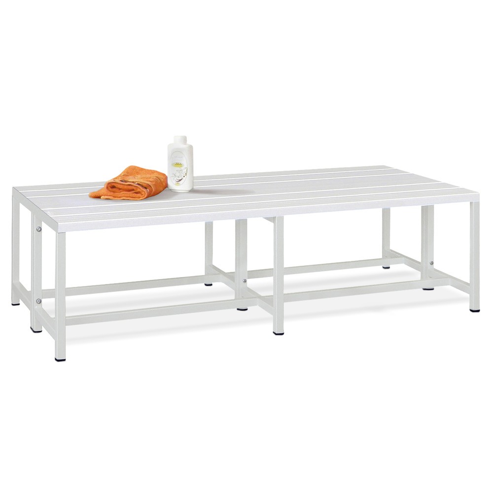 Product afbeelding: Kleedkamerbank PAVOY, 2-zijdig, lengte 1.500 mm, zonder schoenenrek, gentiaanblauw