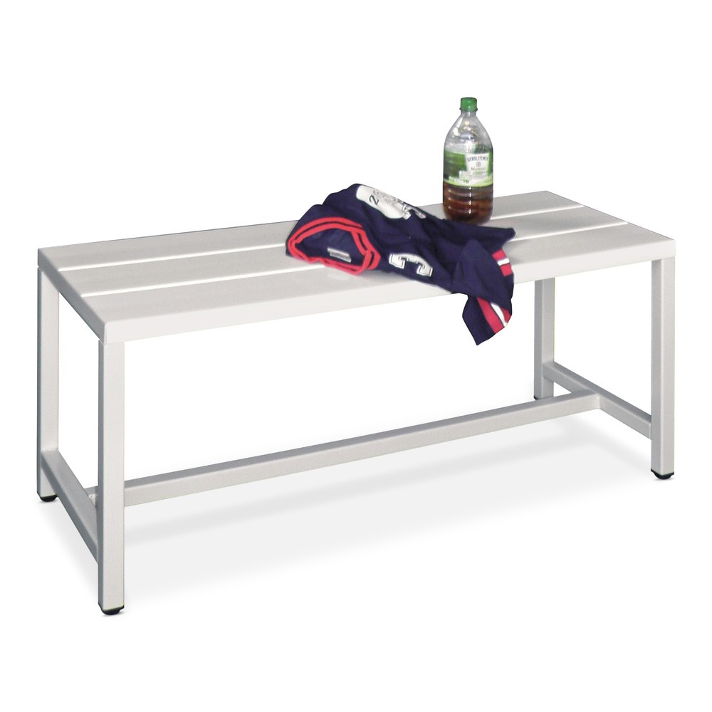 Product afbeelding: Kleedkamerbank PAVOY, lengte 1.000 mm, zonder schoenenrek, gentiaanblauw