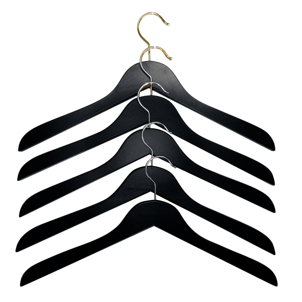 Product afbeelding: Houten kleerhangers, set van 5