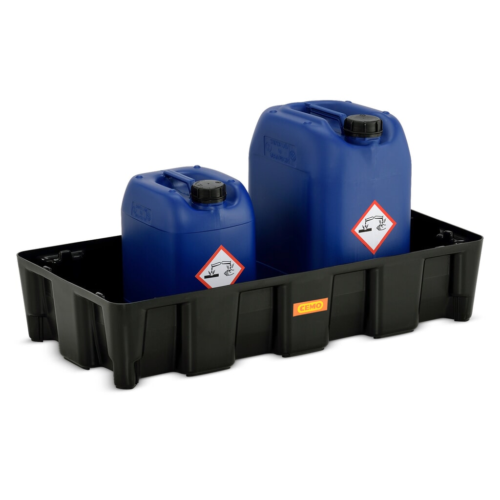 Kleine container-/laboratoriumlekbak CEMO van PE, opvangvolume 35 l Productafbeelding nr. 2: Kleine container-/laboratoriumlekbak CEMO van PE, opvangvolume 35 l