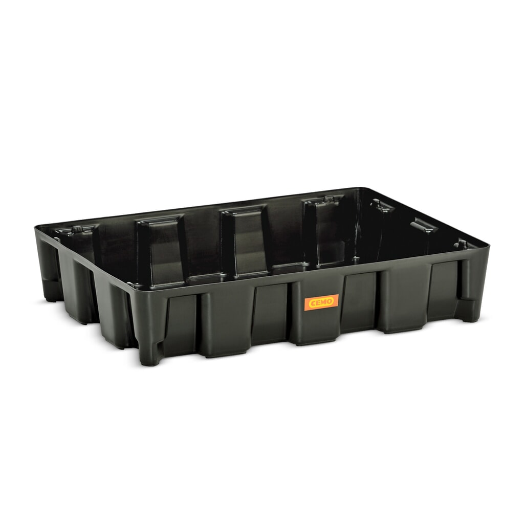 Kleine container-/laboratoriumlekbak CEMO van PE, opvangvolume 60 l Product afbeelding: Kleine container-/laboratoriumlekbak CEMO van PE, opvangvolume 60 l