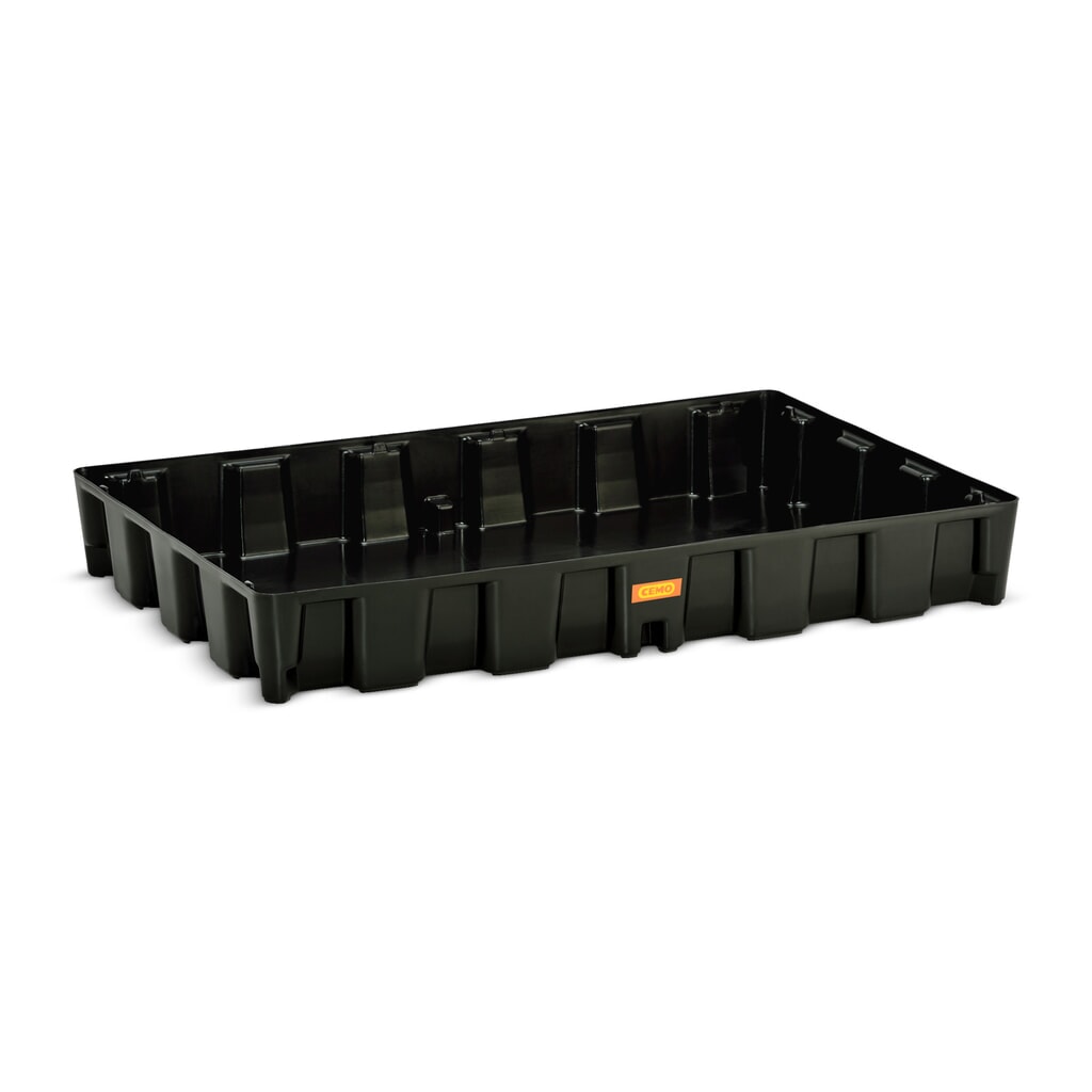 Kleine container-/laboratoriumlekbak CEMO van PE, opvangvolume 120 l Product afbeelding: Kleine container-/laboratoriumlekbak CEMO van PE, opvangvolume 120 l