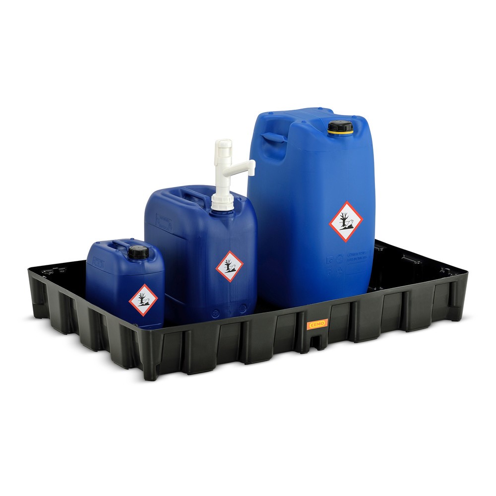 Productafbeelding nr. 2: Kleine container-/laboratoriumlekbak CEMO van PE, opvangvolume 120 l