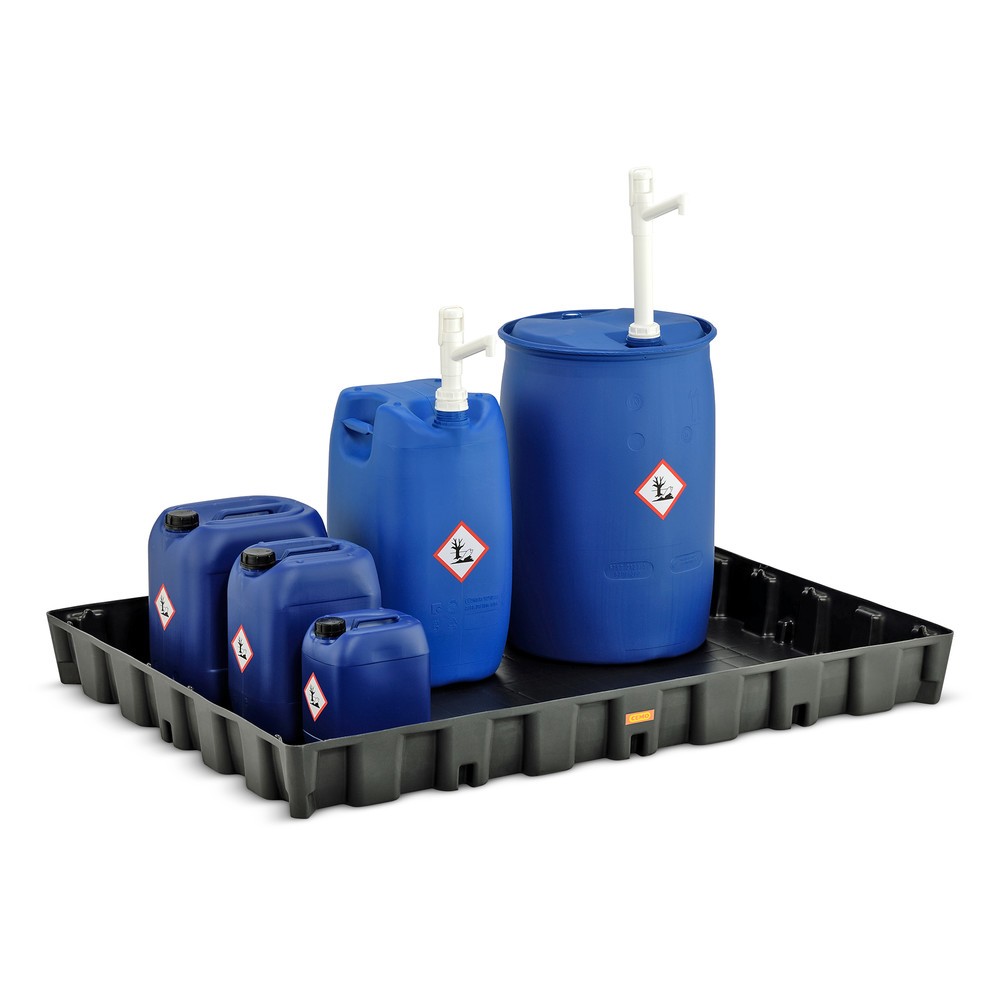 Productafbeelding nr. 2: Kleine container-/laboratoriumlekbak CEMO van PE, opvangvolume 250 l