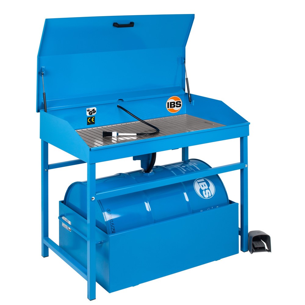 Product afbeelding: Kleine onderdelenreiniger Premium, plaatstaal met deksel, compleetaanbieding