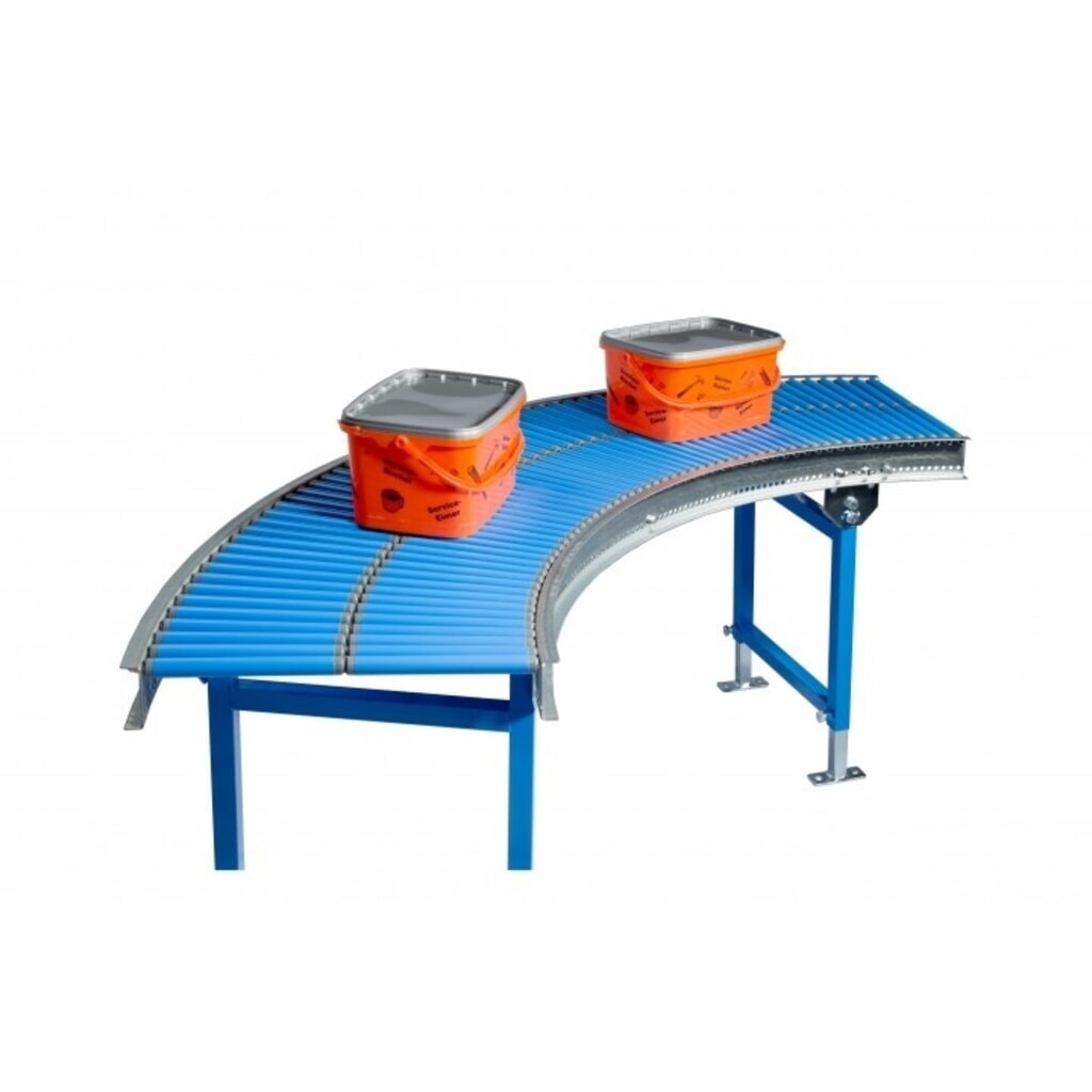 BLUME kleine rollenbaan, kunststof rollen Ø 20 mm, 90° bocht, veeras, breedte 300 mm Productafbeelding nr. 2: BLUME kleine rollenbaan, kunststof rollen Ø 20 mm, 90° bocht, veeras, breedte 300 mm