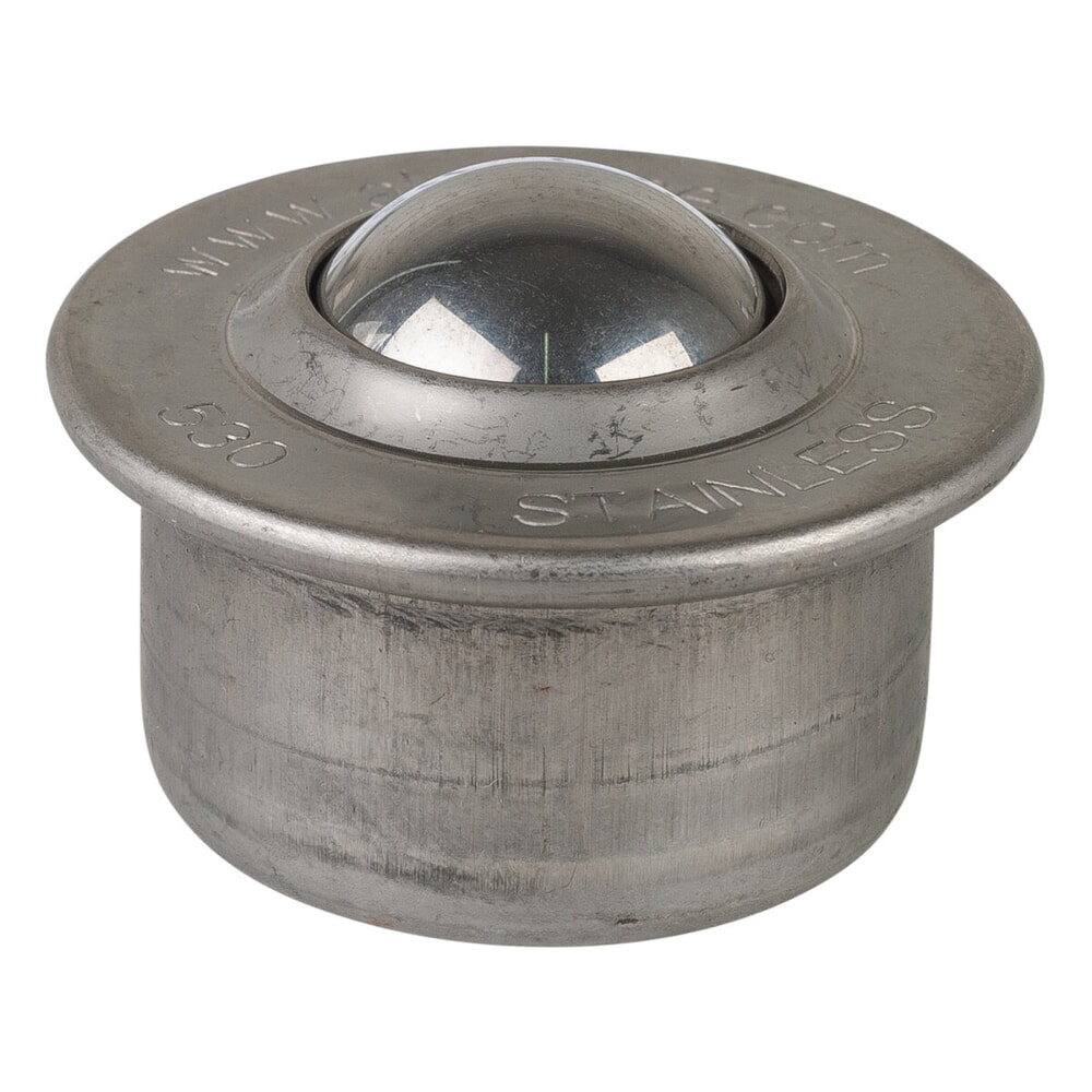 Productafbeelding nr. 1: Kogelrol, staal, Nirosta, Ø 30 mm, cap. 190 kg