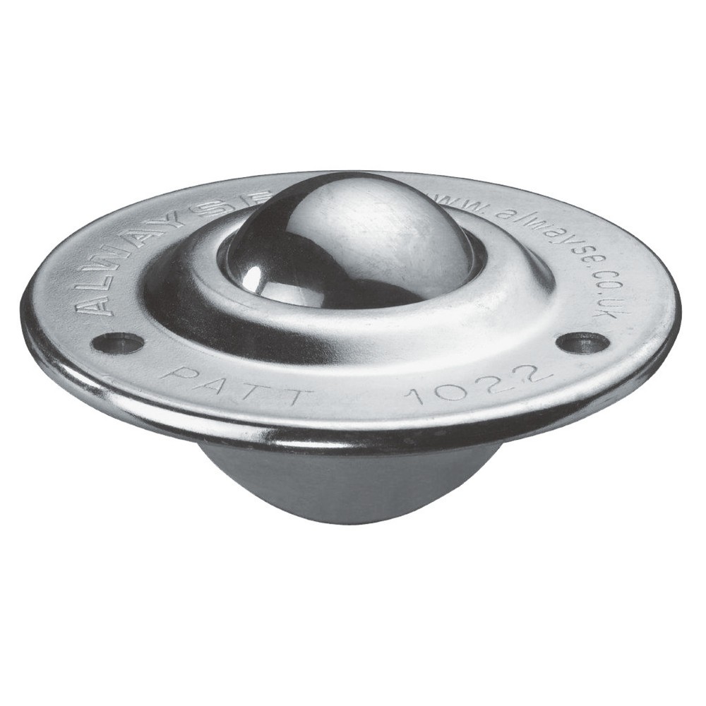 Product afbeelding: Kogelrol met bevestigingsboring, staal, Ø 19 mm, cap. 25 kg