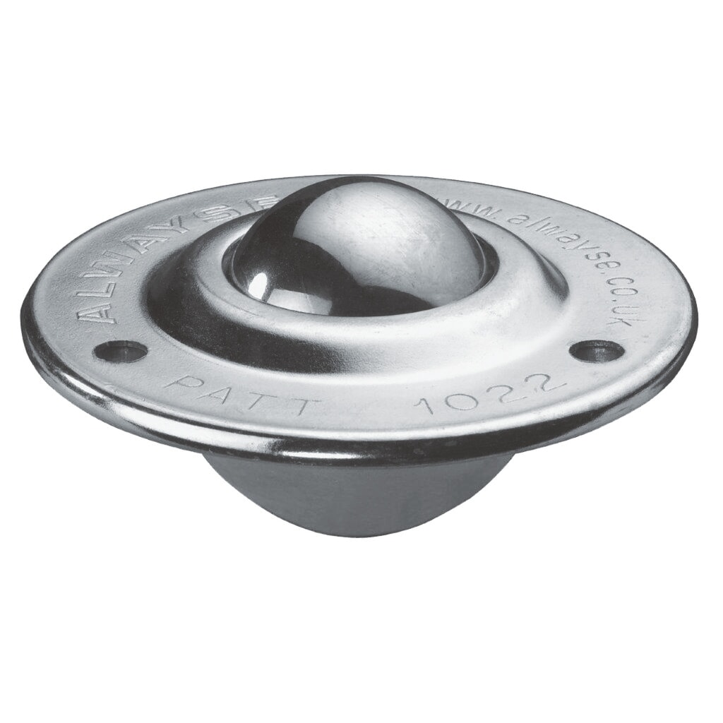 Kogelrol met bevestigingsboring, staal, Ø 19 mm, cap. 25 kg Productafbeelding nr. 2: Kogelrol met bevestigingsboring, staal, Ø 19 mm, cap. 25 kg
