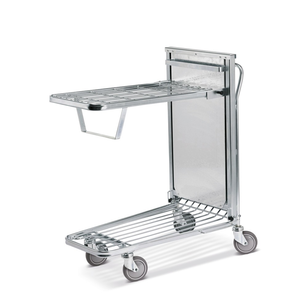 Product afbeelding: Magazijn- en transportwagen Kongamek, klapbare bodem met veermechanisme, laadvlak bxd 397 x 790 mm