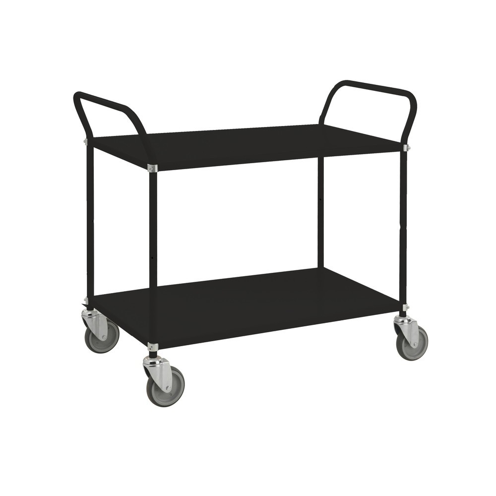 Product afbeelding: Kongamek serveerwagen met 4 zwenkwielen, 2 etages à 480 x 1.080 mm, draagvermogen 100 kg