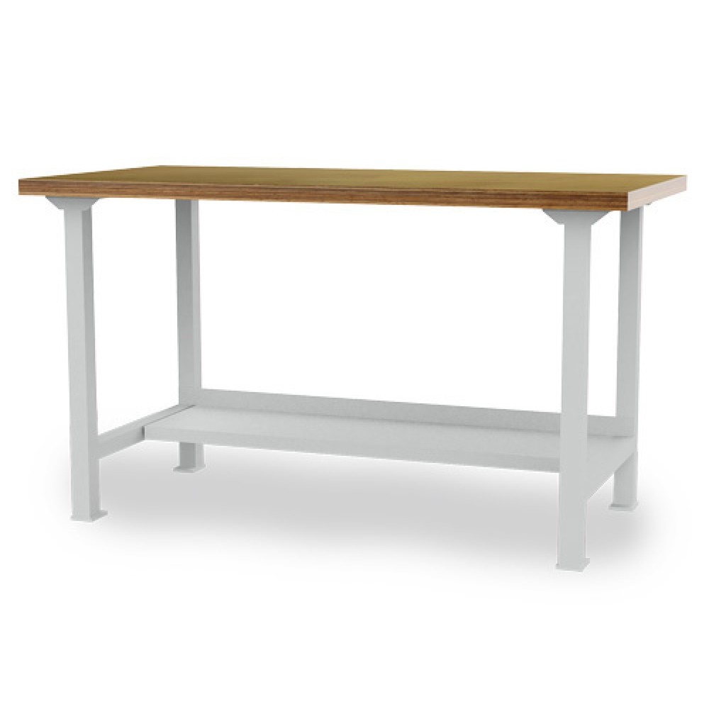 Product afbeelding: Koppelbare werkbank Bedrunka+Hirth, hxbxd 859 x 2.000 x 750 mm, lichtgrijs, 1 legbord