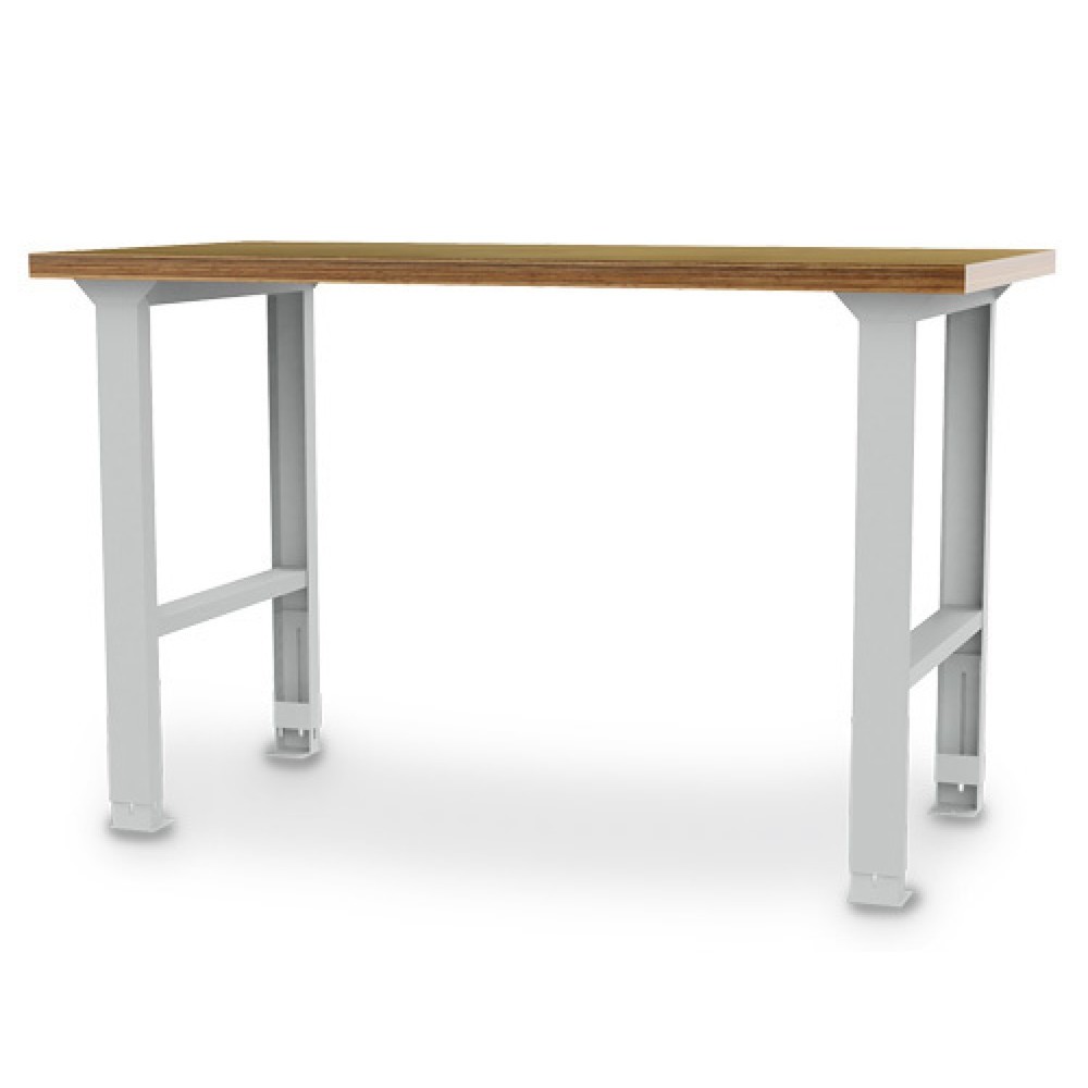 Product afbeelding: Koppelbare werkbank Bedrunka+Hirth, hxbxd 859-1.059 x 1.500 x 750 mm, lichtgrijs, in hoogte verstelbaar