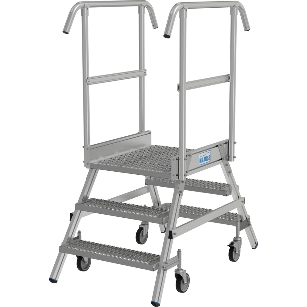 Productafbeelding nr. 13: KRAUSE® STABILO mobiele bordesladder, dubbelzijdig toegankelijk, profielrooster R13, 2 x 3 treden