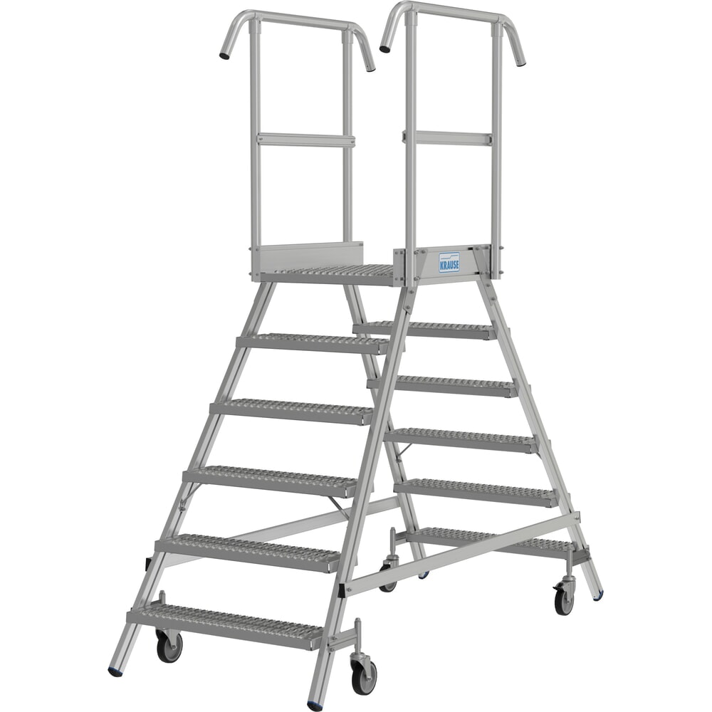 Productafbeelding nr. 14: KRAUSE® STABILO mobiele bordesladder, dubbelzijdig toegankelijk, profielrooster R13, 2 x 6 treden