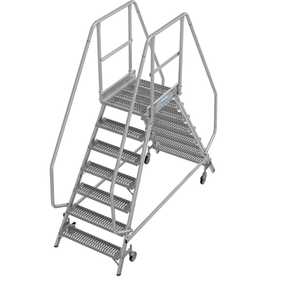 Productafbeelding nr. 15: KRAUSE® STABILO mobiele bordesladder, dubbelzijdig toegankelijk, profielrooster R13, 2 x 7 treden