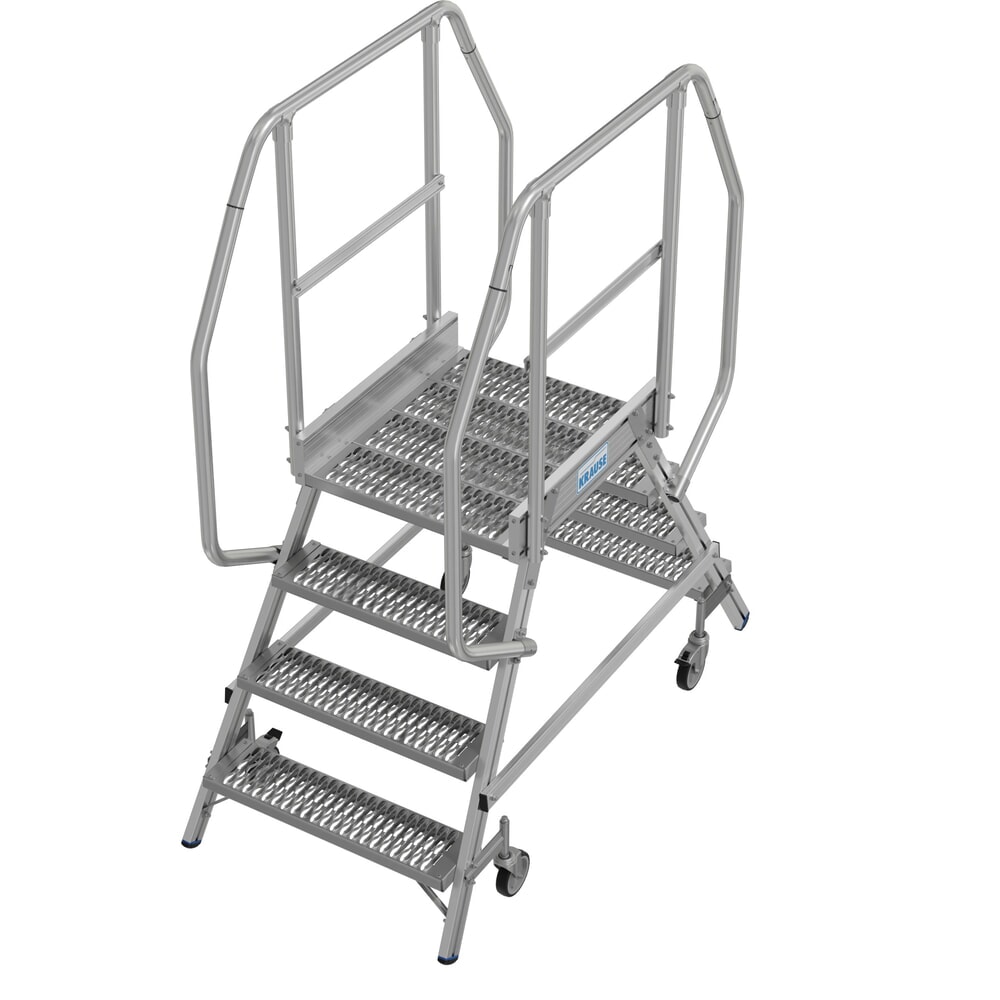 Productafbeelding nr. 15: KRAUSE® STABILO mobiele bordesladder, dubbelzijdig toegankelijk, profielrooster R13, 2 x 4 treden