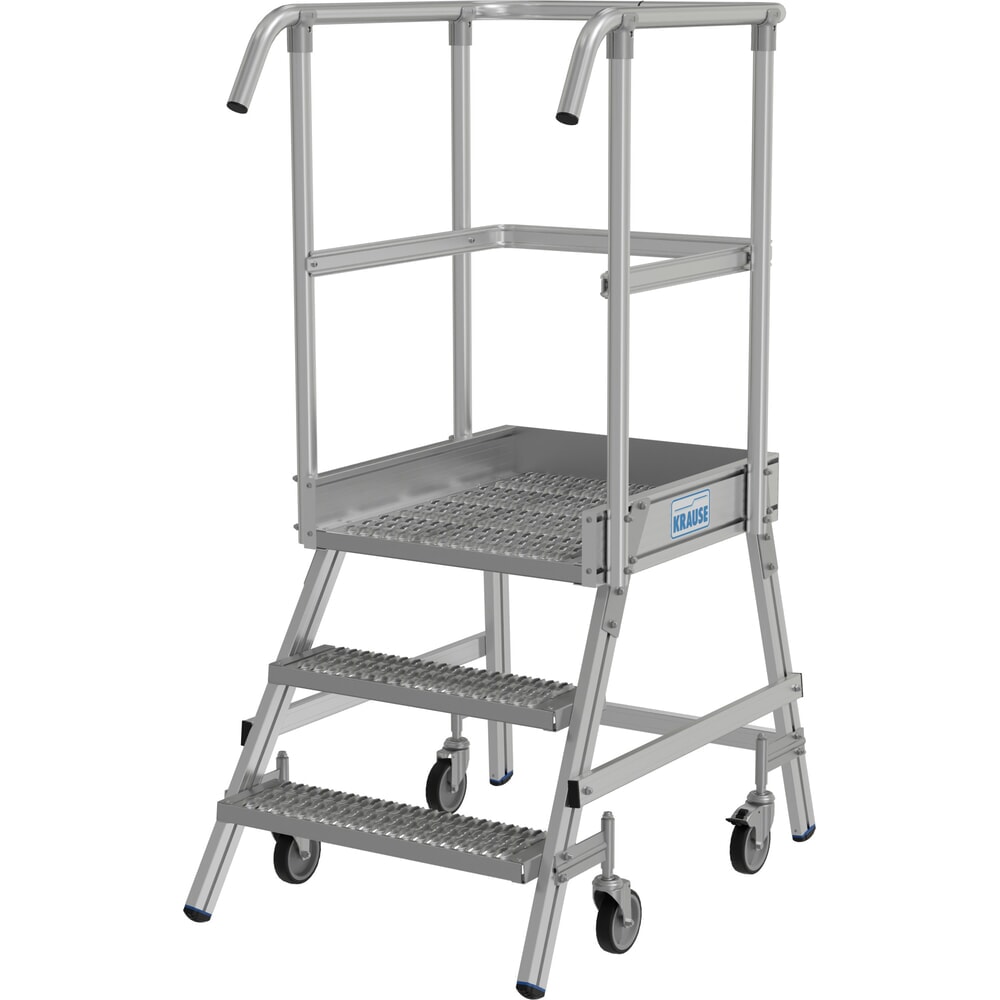 Productafbeelding nr. 2: KRAUSE® STABILO mobiele bordesladder, eenzijdig toegankelijk, profielrooster R13, 3 treden
