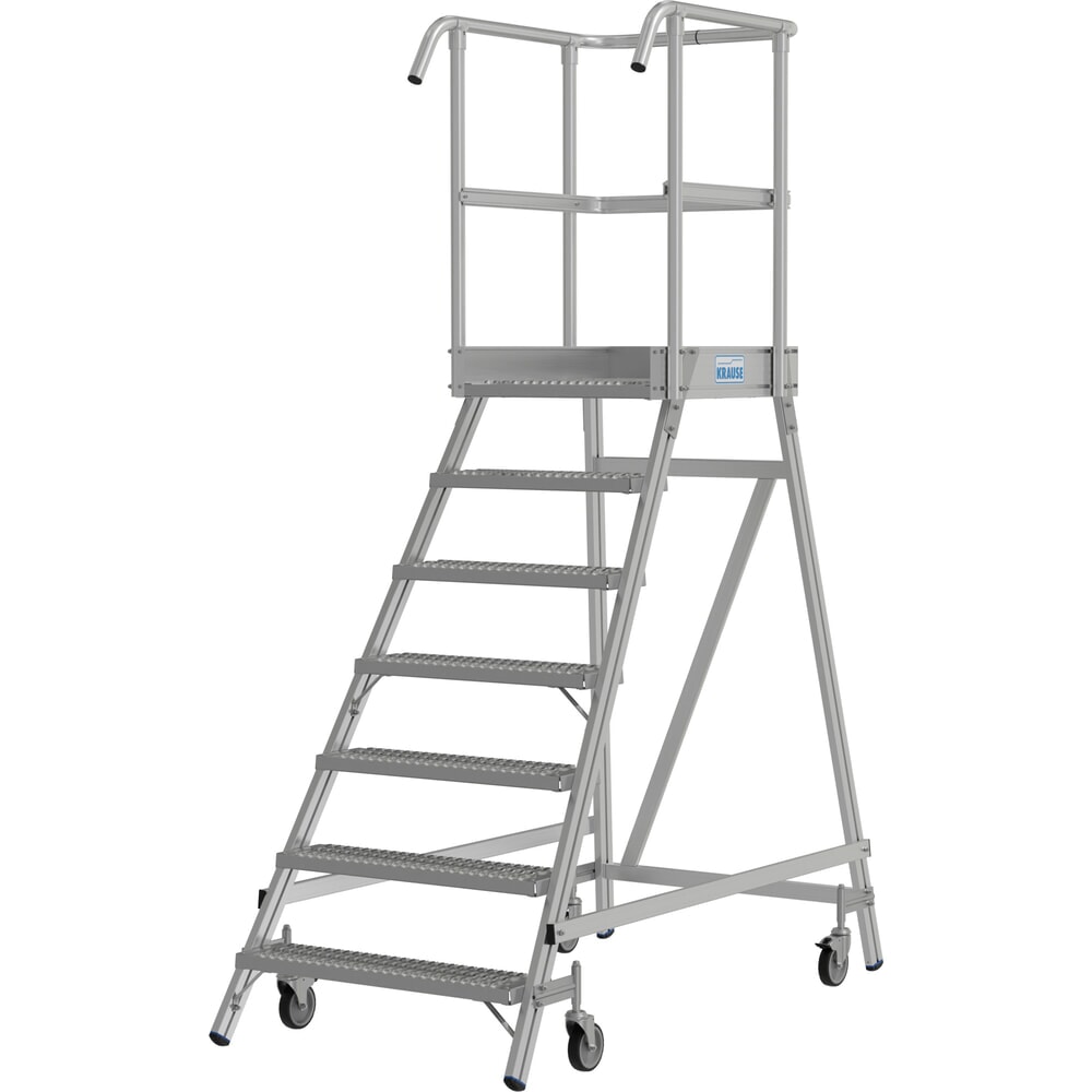 Productafbeelding nr. 2: KRAUSE® STABILO mobiele bordesladder, eenzijdig toegankelijk, profielrooster R13, 7 treden