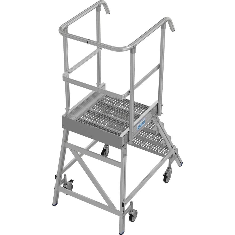 Productafbeelding nr. 15: KRAUSE® STABILO mobiele bordesladder, eenzijdig toegankelijk, profielrooster R13, 4 treden