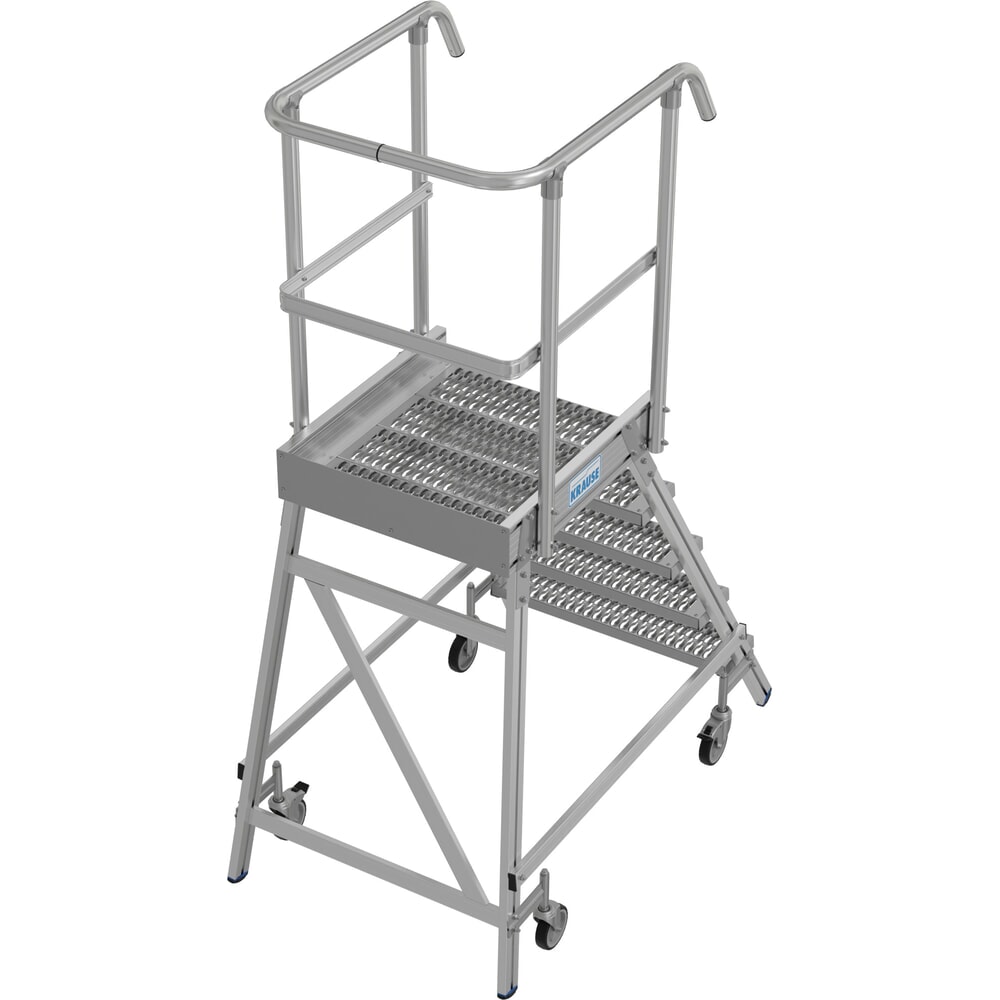 Productafbeelding nr. 15: KRAUSE® STABILO mobiele bordesladder, eenzijdig toegankelijk, profielrooster R13, 5 treden