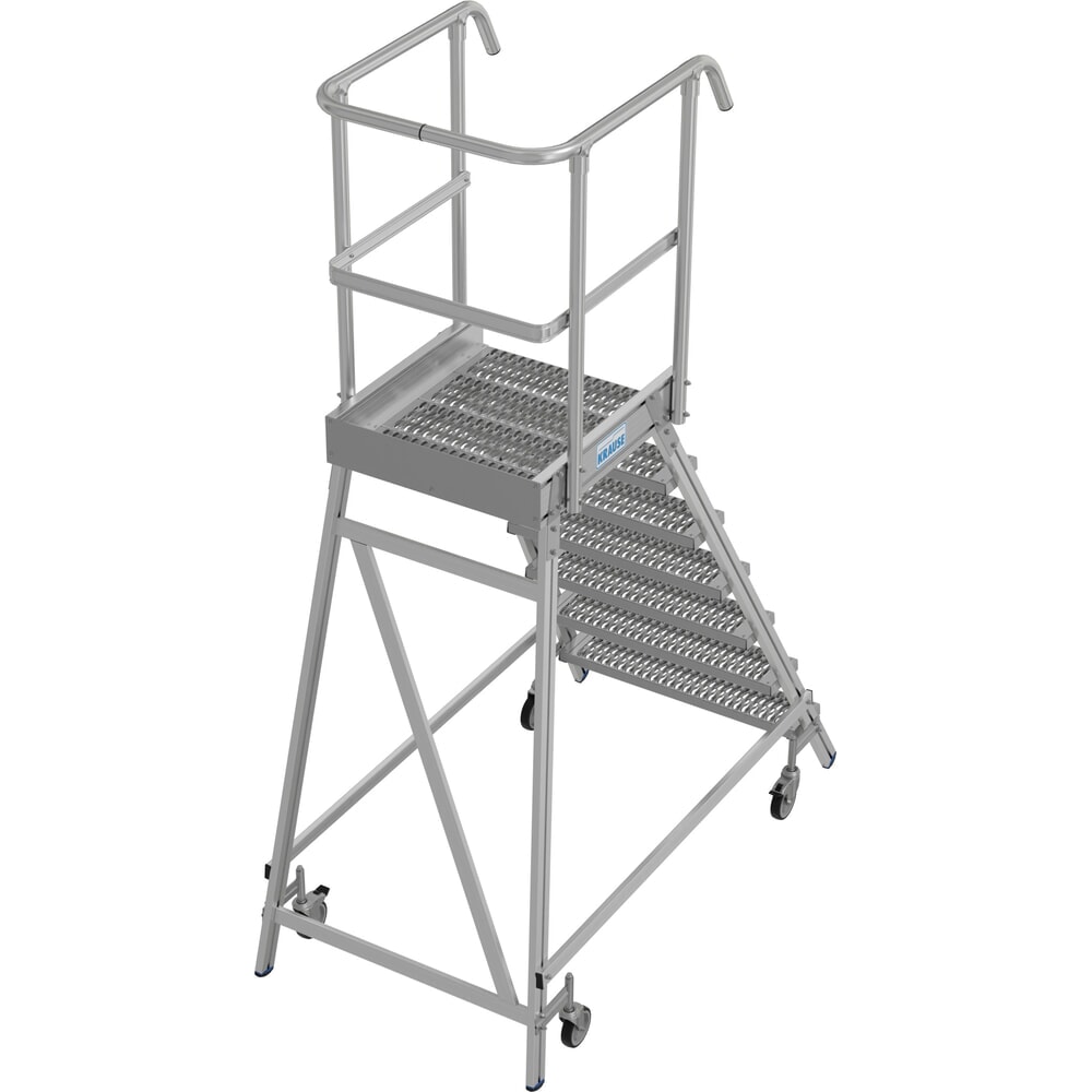 Productafbeelding nr. 15: KRAUSE® STABILO mobiele bordesladder, eenzijdig toegankelijk, profielrooster R13, 7 treden