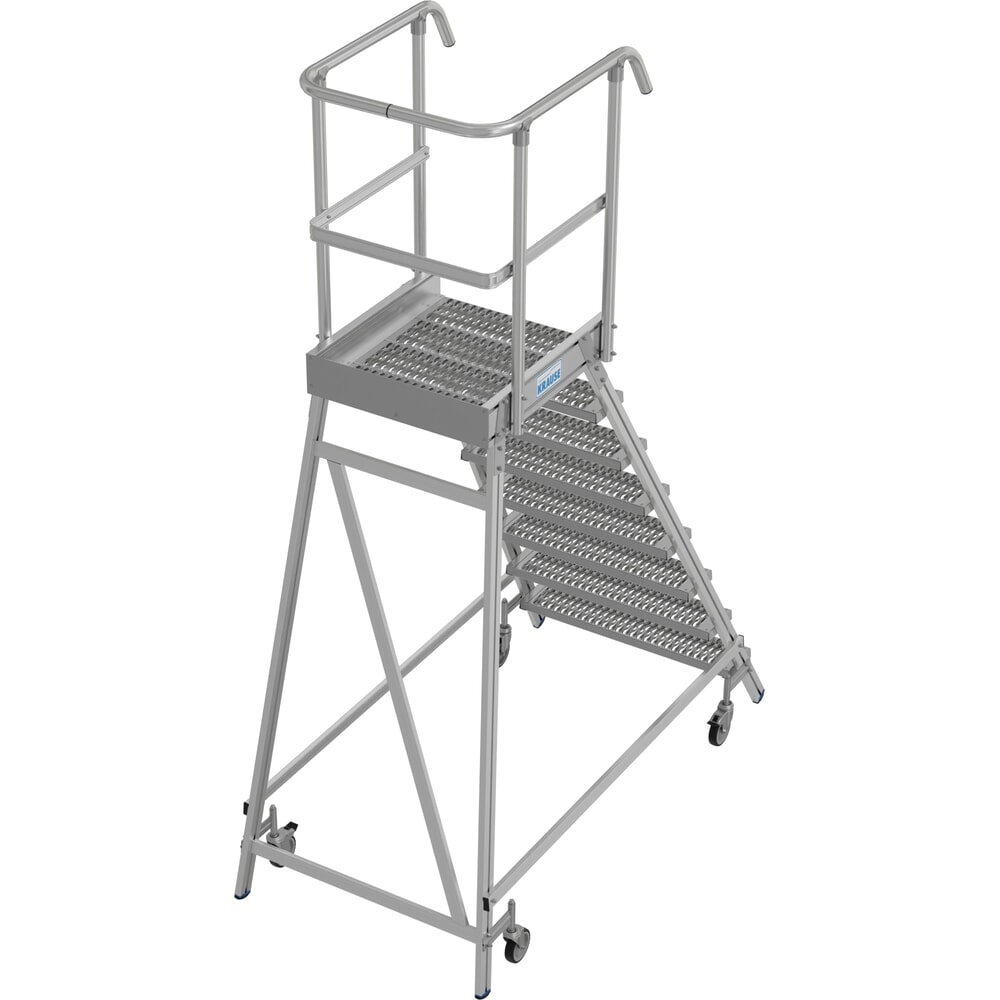 Productafbeelding nr. 15: KRAUSE® STABILO mobiele bordesladder, eenzijdig toegankelijk, profielrooster R13, 8 treden