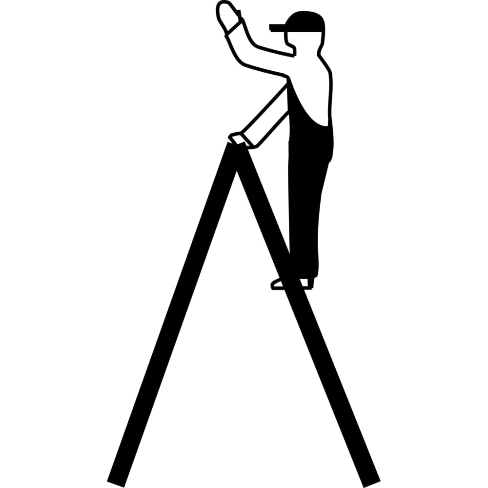 Productafbeelding nr. 8: KRAUSE® STABILO telescopische ladder met treden, dubbelzijdig toegankelijk, 2 x 5 treden