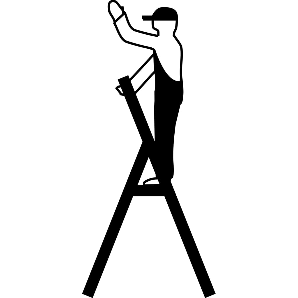 Productafbeelding nr. 9: KRAUSE® STABILO telescopische ladder met treden, eenzijdig toegankelijk, 6 treden